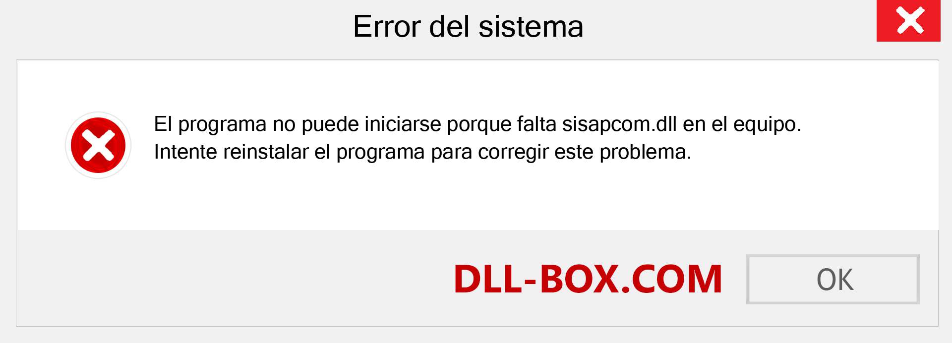 ¿Falta el archivo sisapcom.dll ?. Descargar para Windows 7, 8, 10 - Corregir sisapcom dll Missing Error en Windows, fotos, imágenes